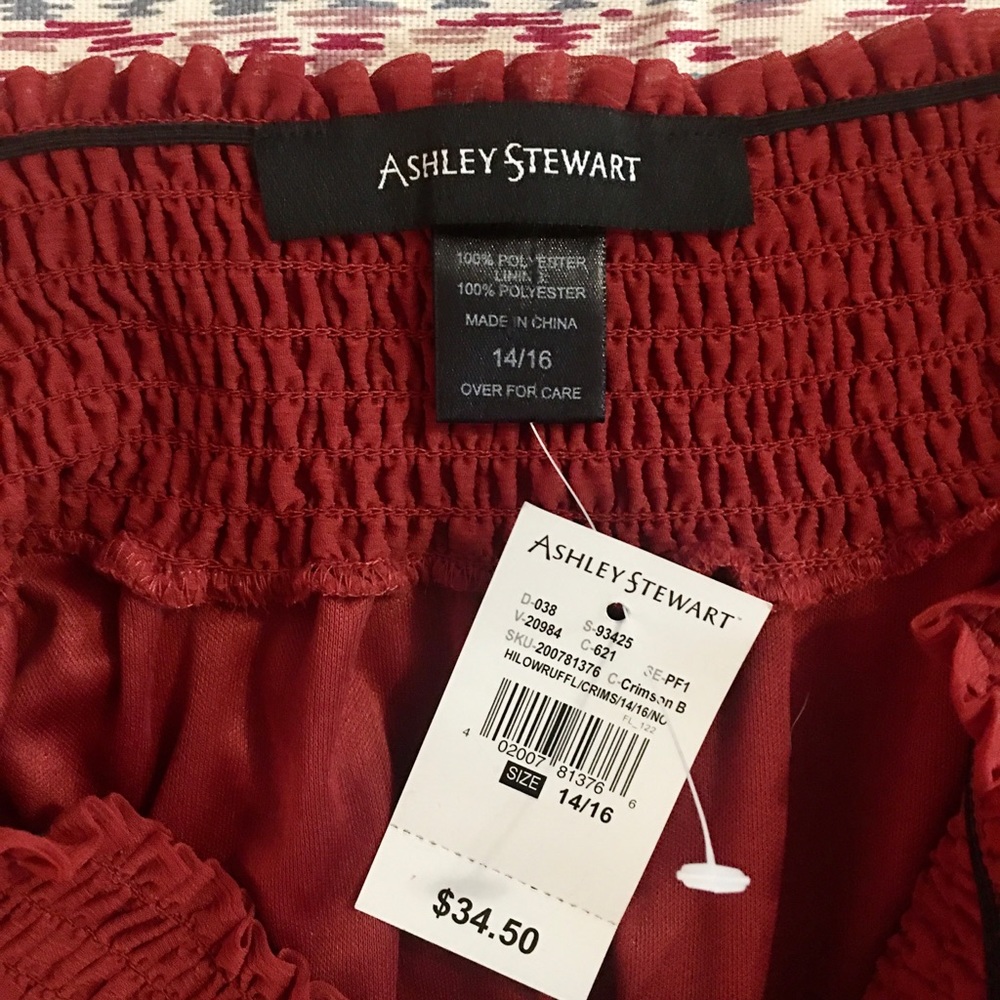 Burnt Orange Ruffle Top - Picture 6 of 6